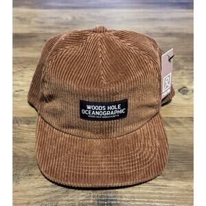 Rora Vintage Corduroy Snapback Hat Brown NWT